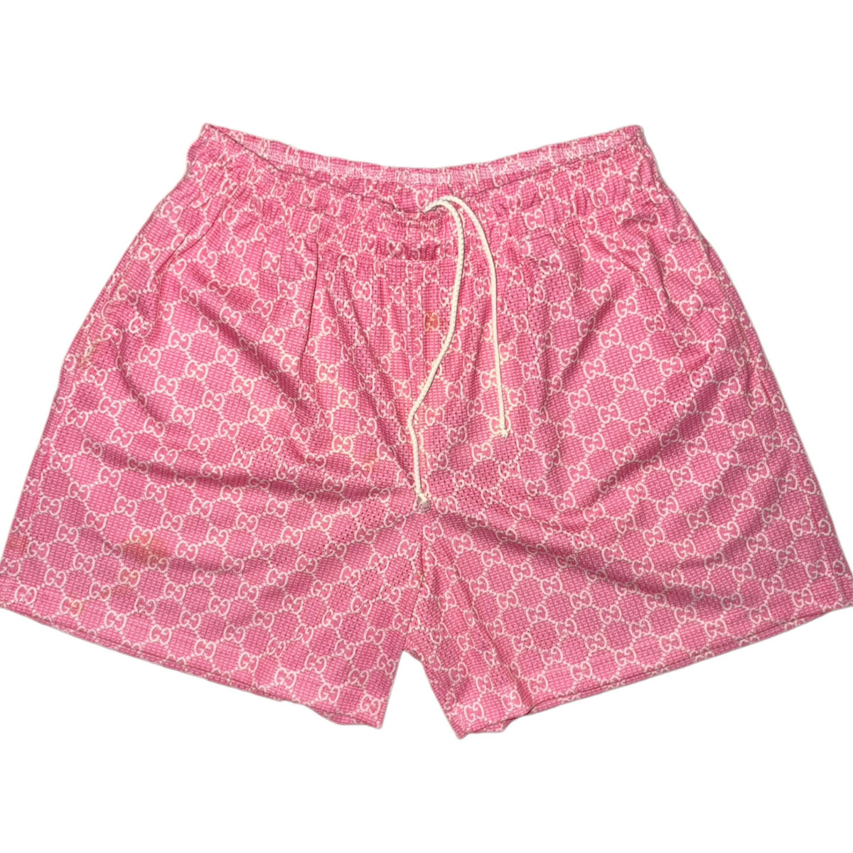 Bravest Studios Gucci-Inspired Mesh Monogram Shorts Pink 2020 (USED)