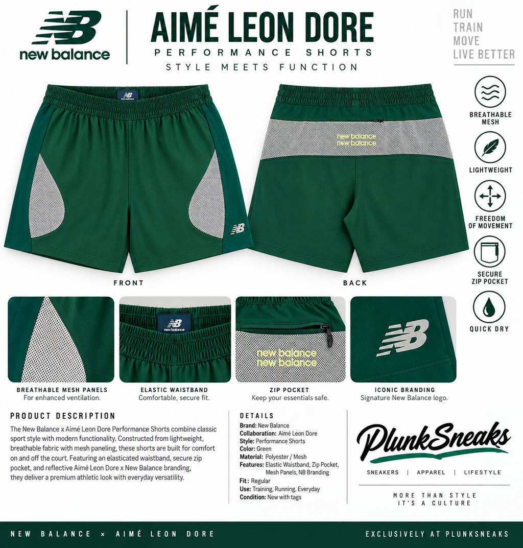 Aimé Leon Dore New Balance Rc56 Running Short Pine Grove 2025