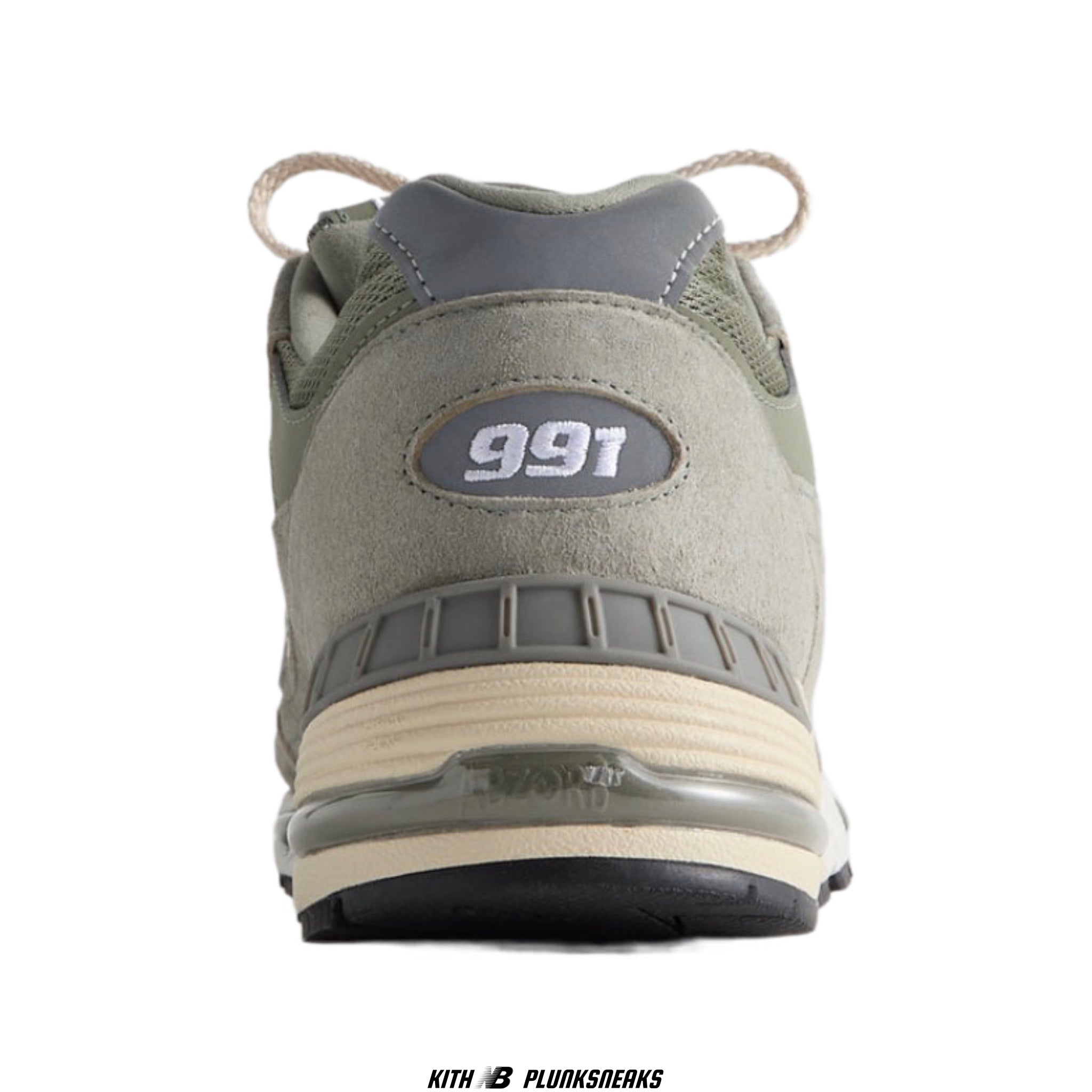 Kith 101 New Balance 991v1 MiUK Vetiver 2026