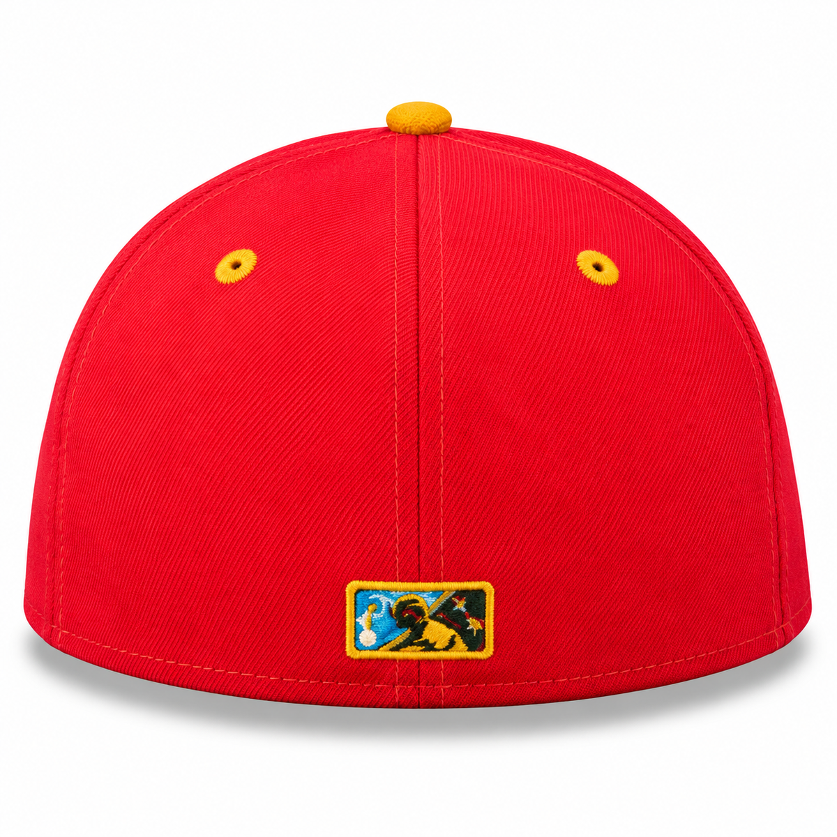New Era MiLB Delmarva Shorebirds Gallos de Delmarva 59FIFTY Fitted Hat Red Turquoise 2023