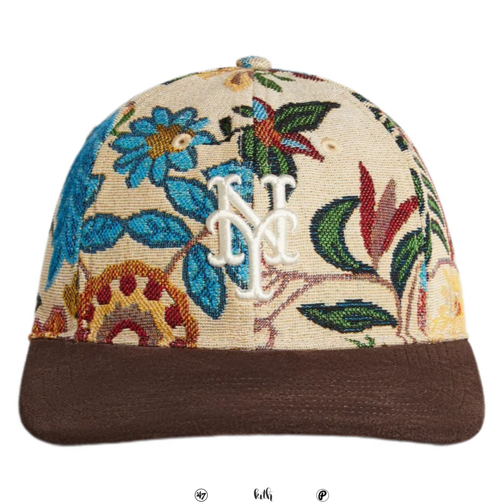 Kith & '47 for the MLB New York Mets Tapestry Franchise LS Fitted Cap