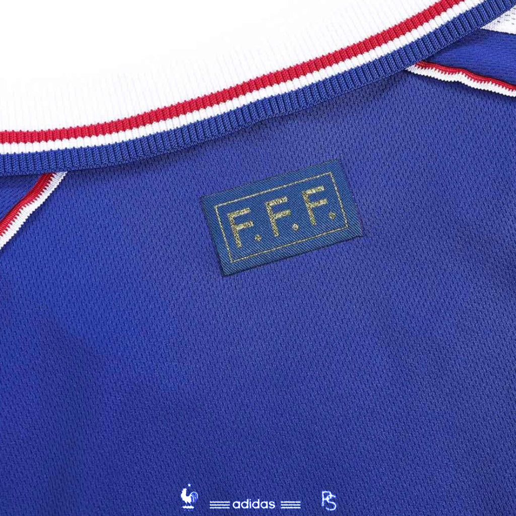 adidas France World Cup Replica Soccer Jersey Home Zinedine Zidane 1998