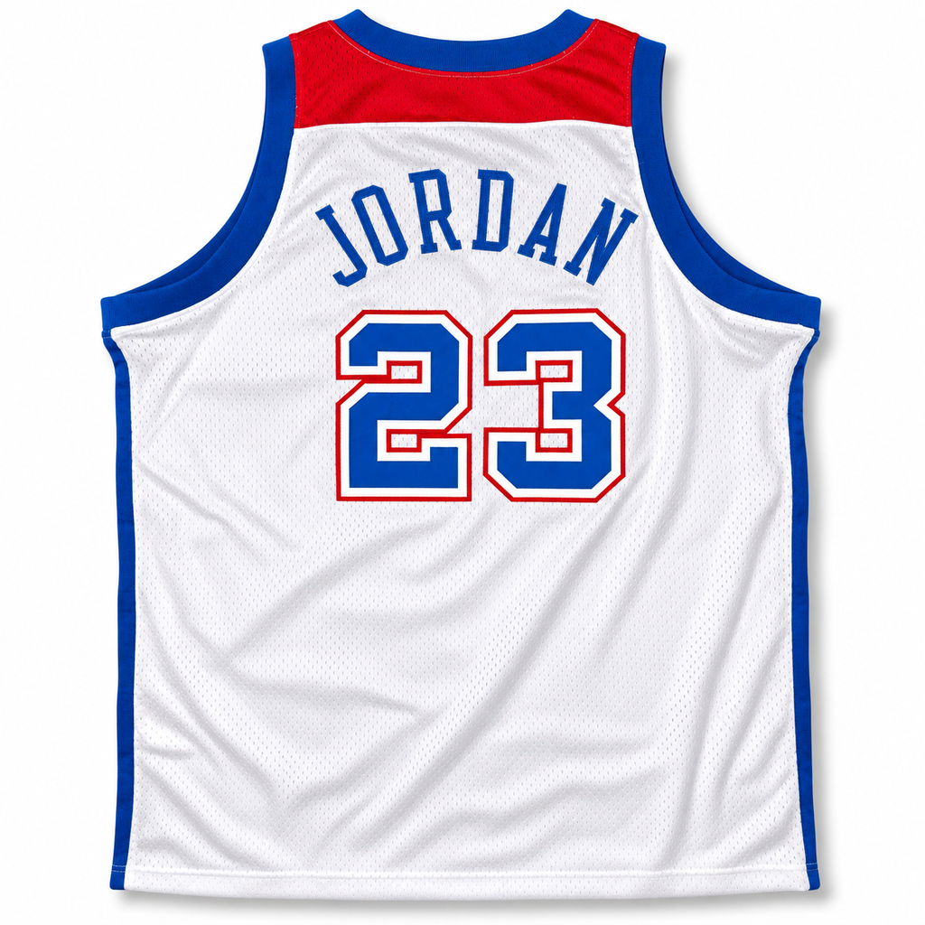 Nike Washington Bullets Micheal Jordan Swingman Vintage Jersey White 2002 (USED)