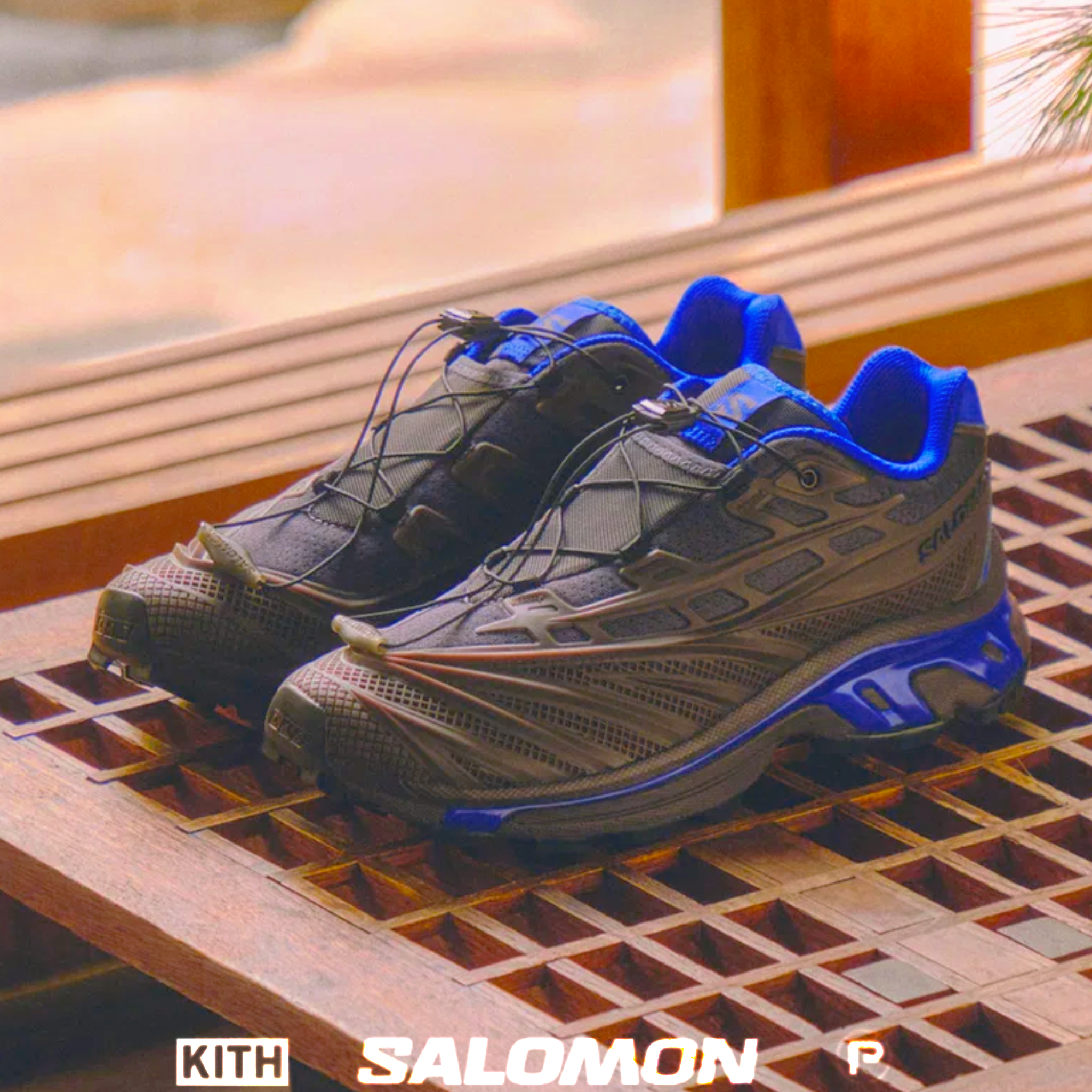 Kith for Salomon XT-EVO Black Coffee Excalibur Bluing