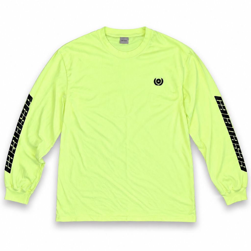 Kanye West adidas Yeezy Calabasas Long Sleeve Tee Frozen Yellow 2017 (USED)