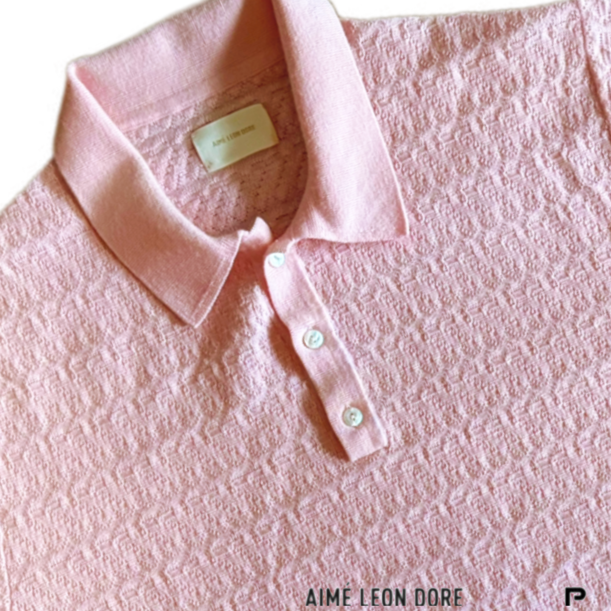 Aimé Leon Dore Merino Wool Polo Blush 2023 (USED)