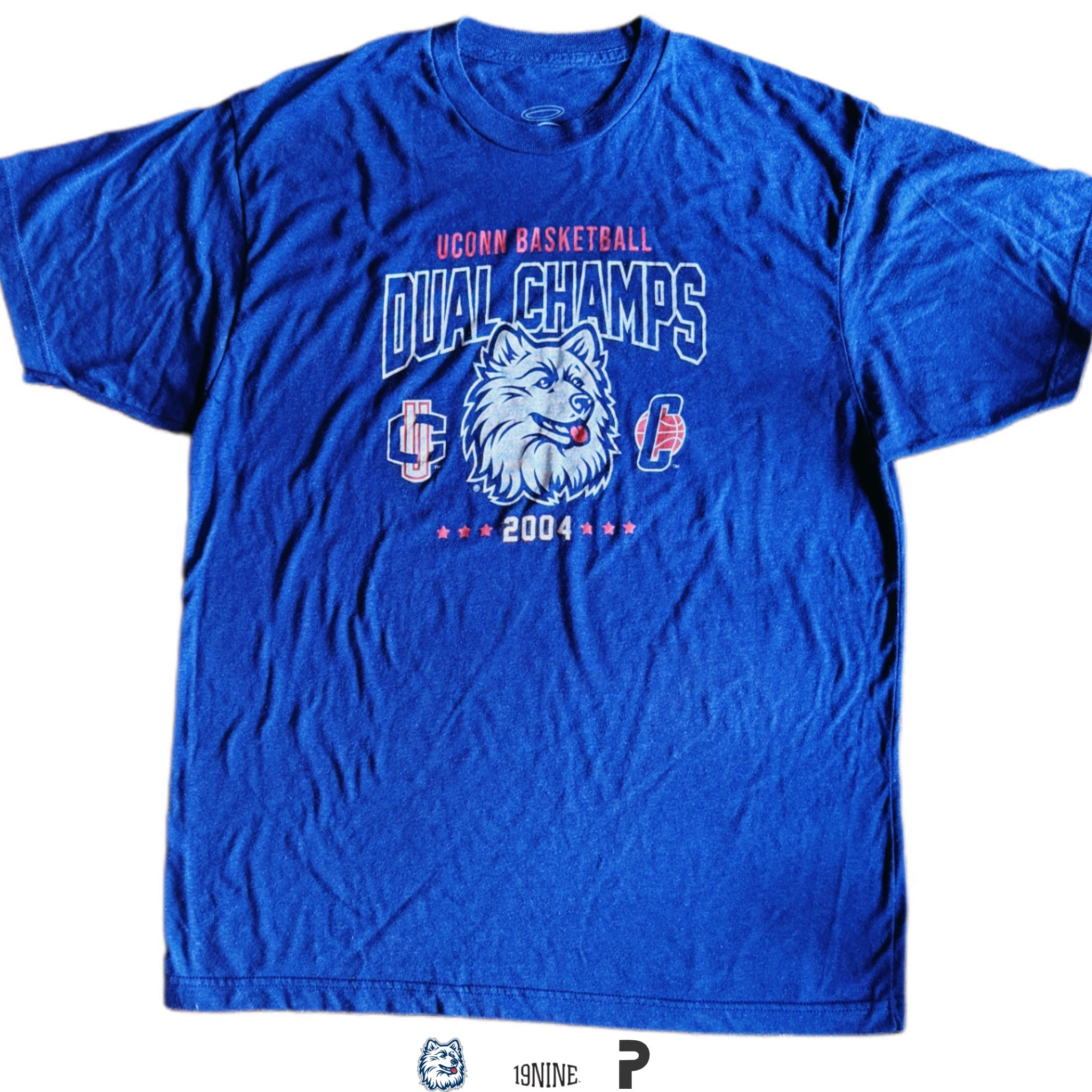 19NINE 2004 UConn Double Champions Vintage Tee 2020 (USED)