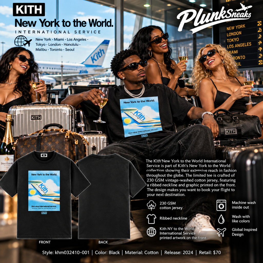 KITH New York to the World International Service Tee Black 2025