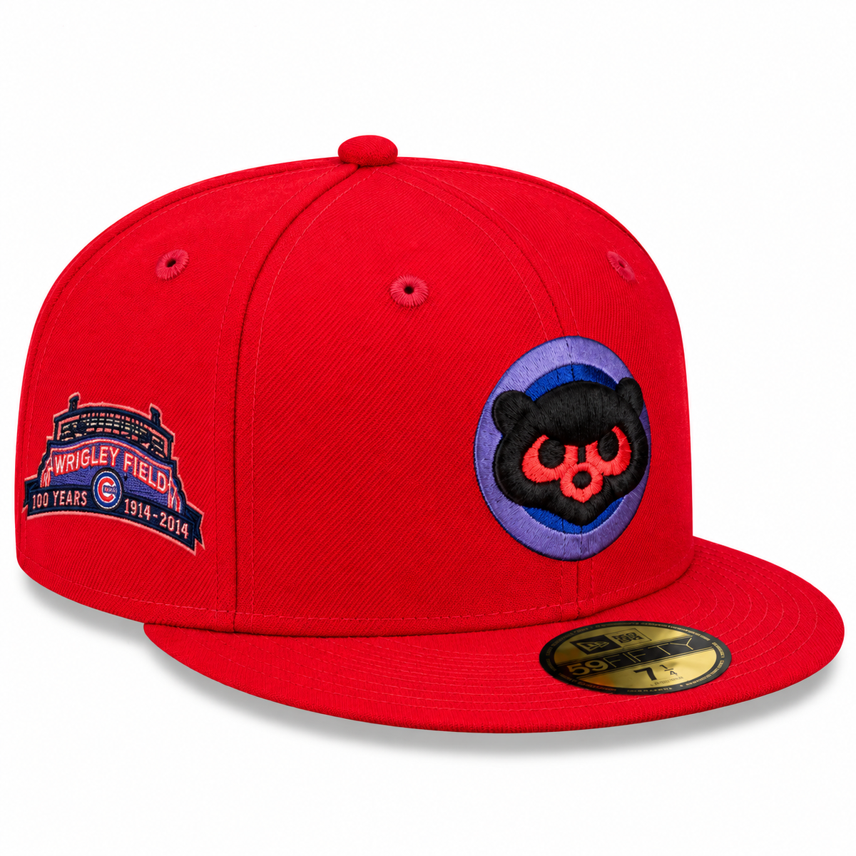 New Era Chicago Cubs Wrigley Field 100th Anniversary 59FIFTY Fitted Hat Red 2022