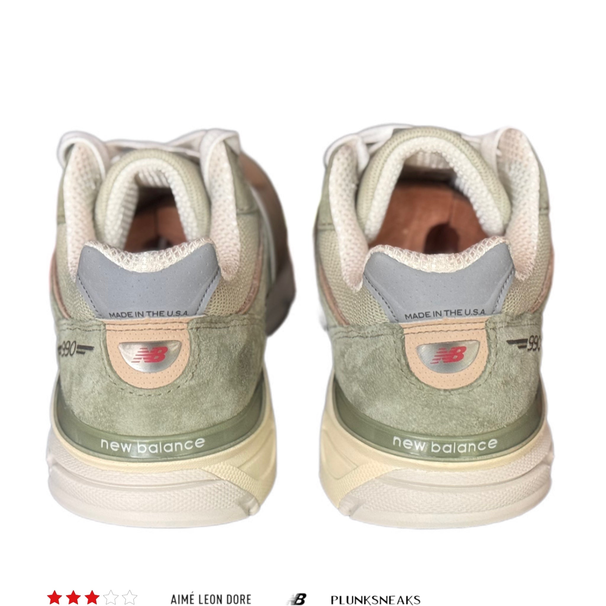 Aime Leon Dore Teddy Santis New Balance 990v4 MiUSA Olive Incense