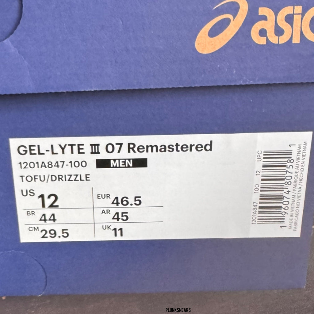 Kith ASICS GEL-LYTE 3 '07 Remastered Seoul (USED)