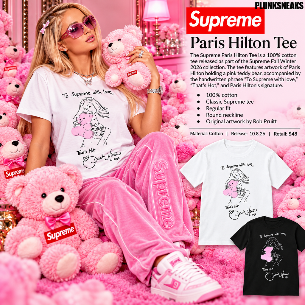 Supreme Paris Hilton Tee White 2026