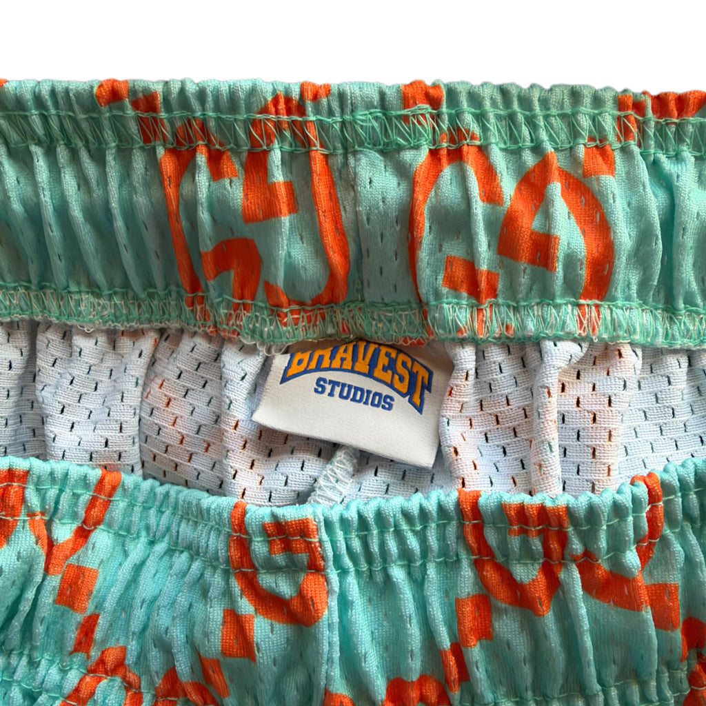 Bravest Studios Gucci-Inspired Mesh Monogram Shorts Miami 2021 (USED)