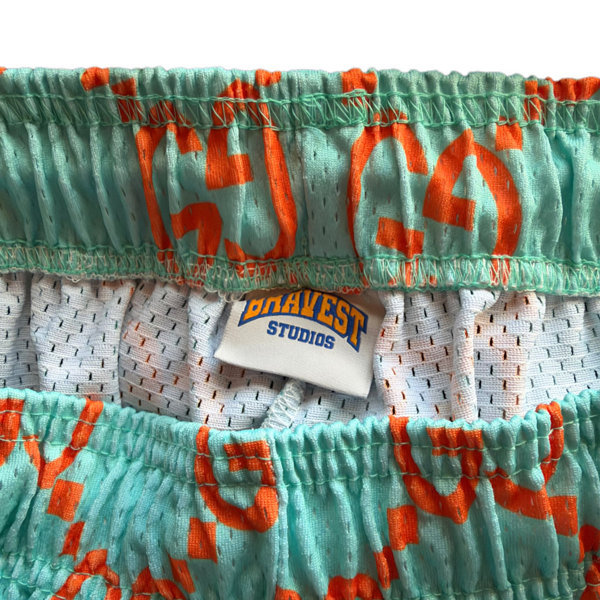 Bravest Studios Gucci-Inspired Mesh Monogram Shorts Miami 2021 (USED)