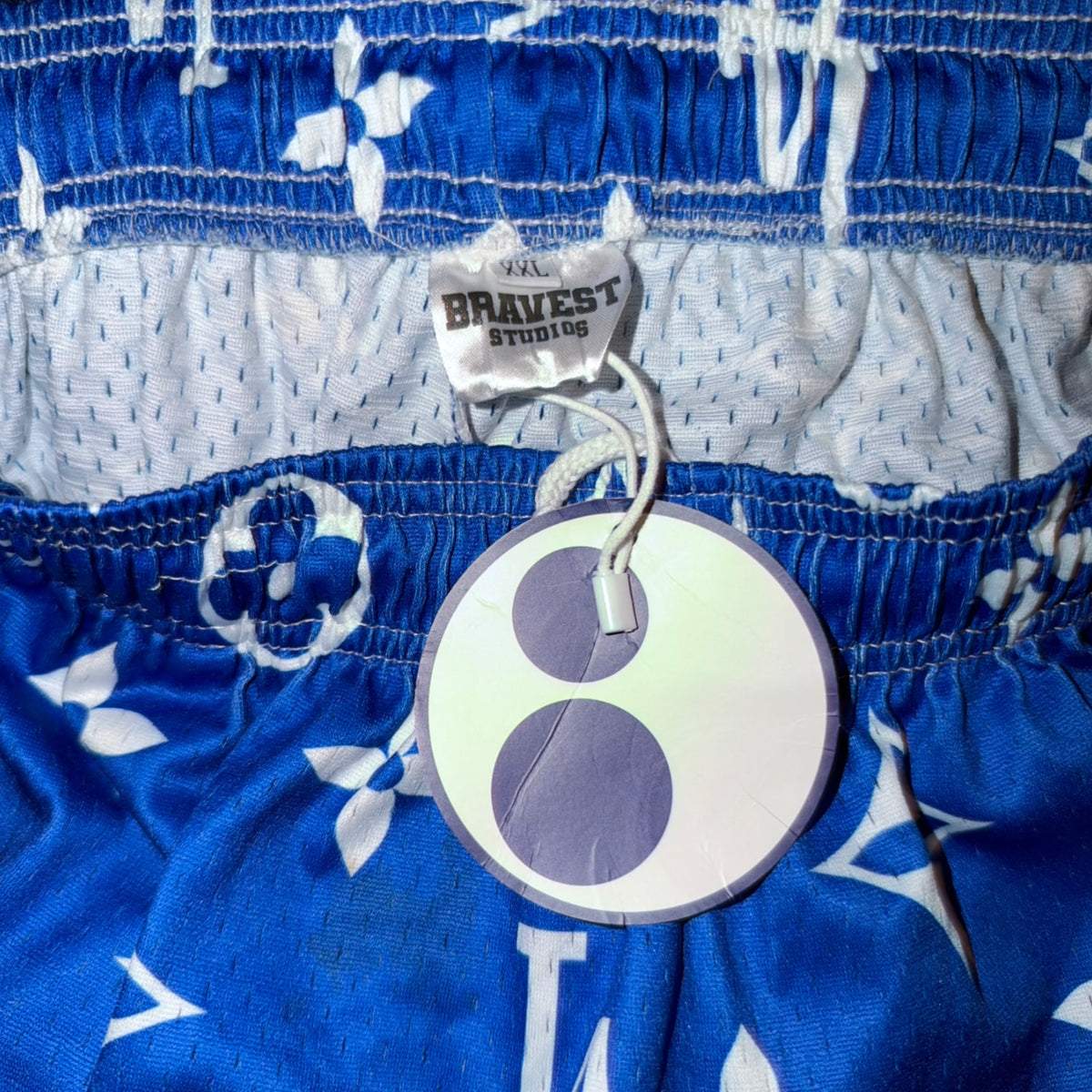 Bravest Studios Los Angeles Dodgers Louis Vuitton-Inspired Mesh Monogram Shorts Royal Blue 2021