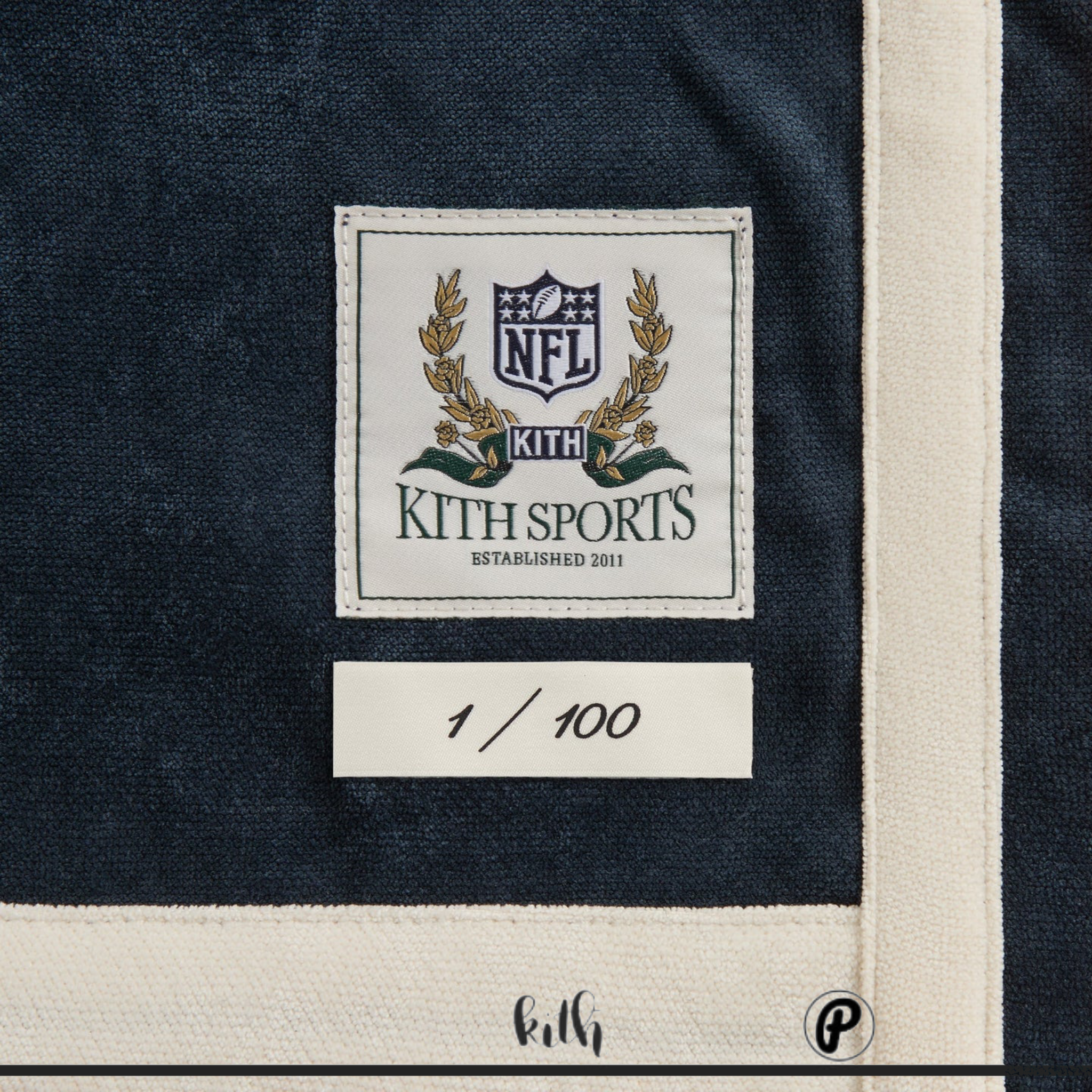 Kith & the NFL for the Chicago Bears Payton Leon Shirt Nocturnal 2026