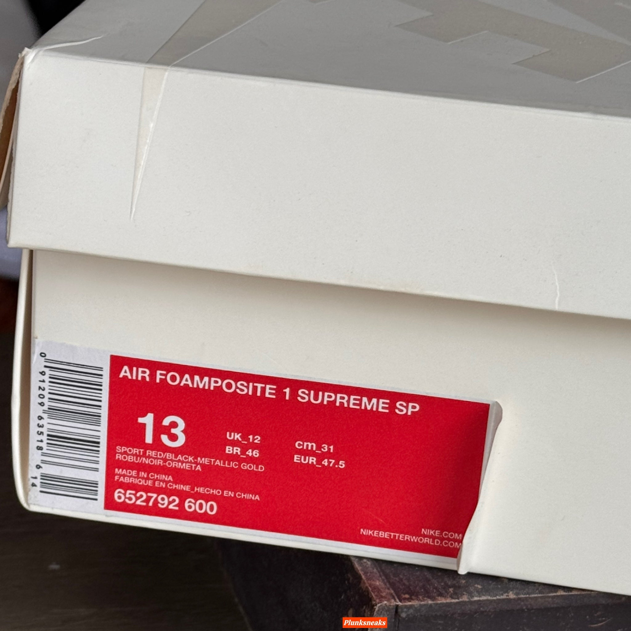 Supreme Nike Air Foamposite One SP Red 2014 (USED)