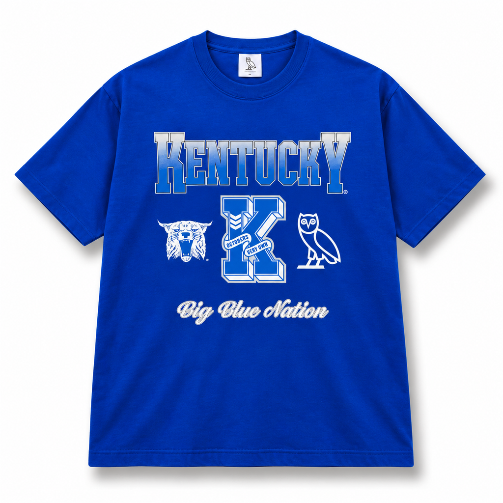 Octobers Very Own Kentucky Wildcats Basketball Tee Blue 2023