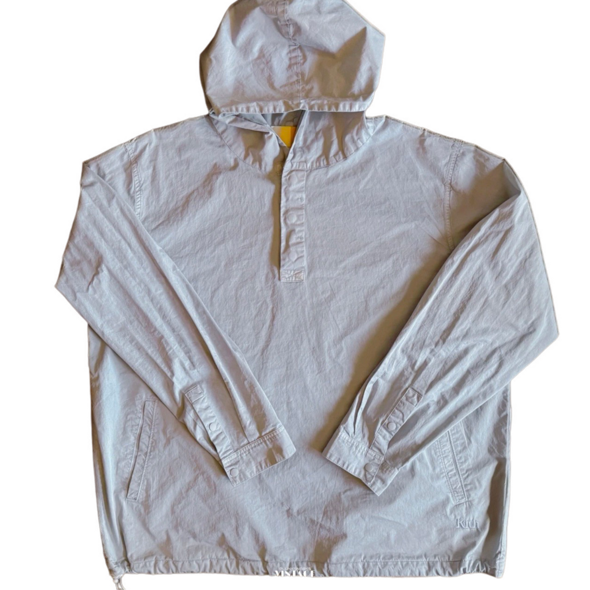 Kith Washed Cotton Adler Hooded Pullover Light Indigo 2022 (USED)