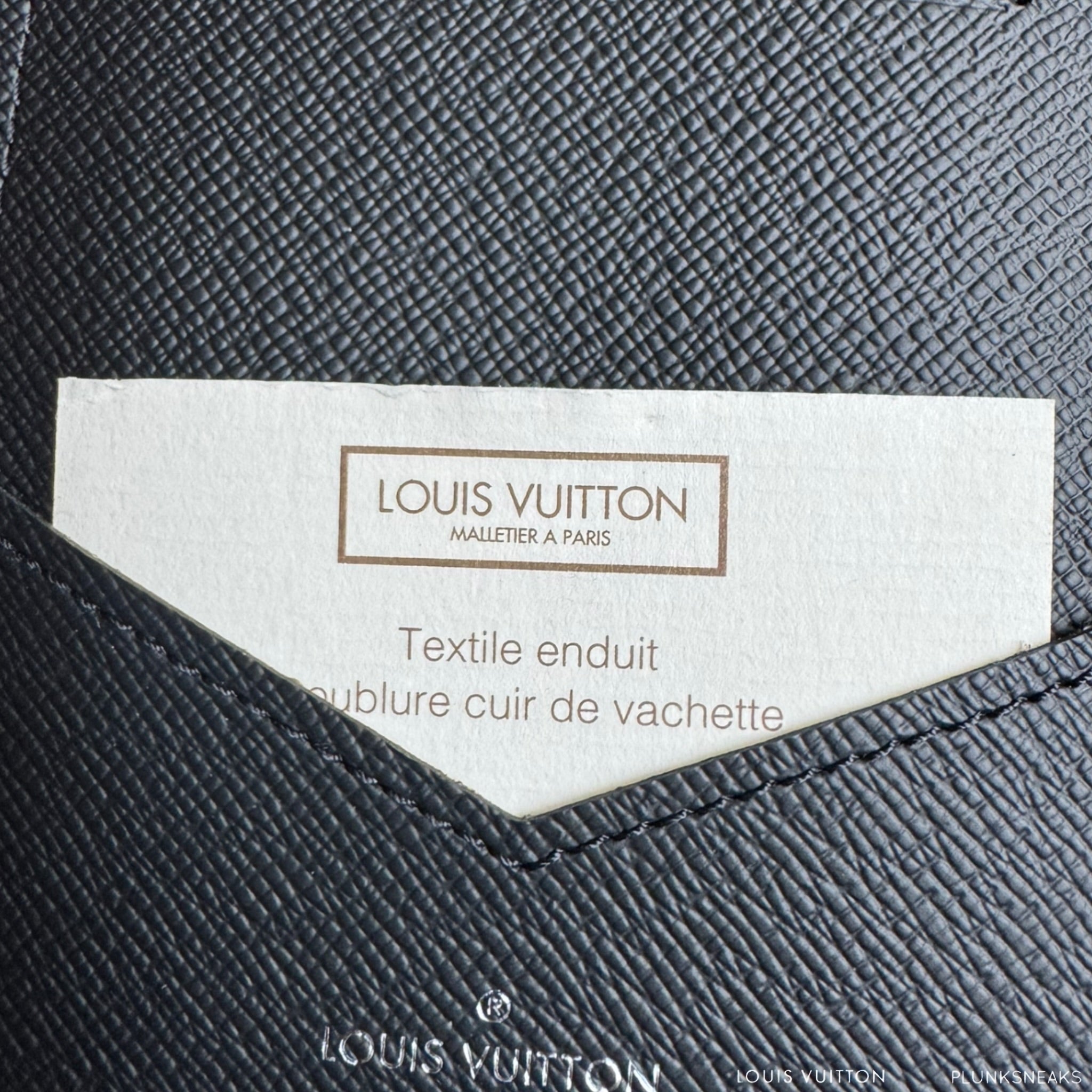 Louis Vuitton Monogram Eclipse Passport Cover 2017 (USED)