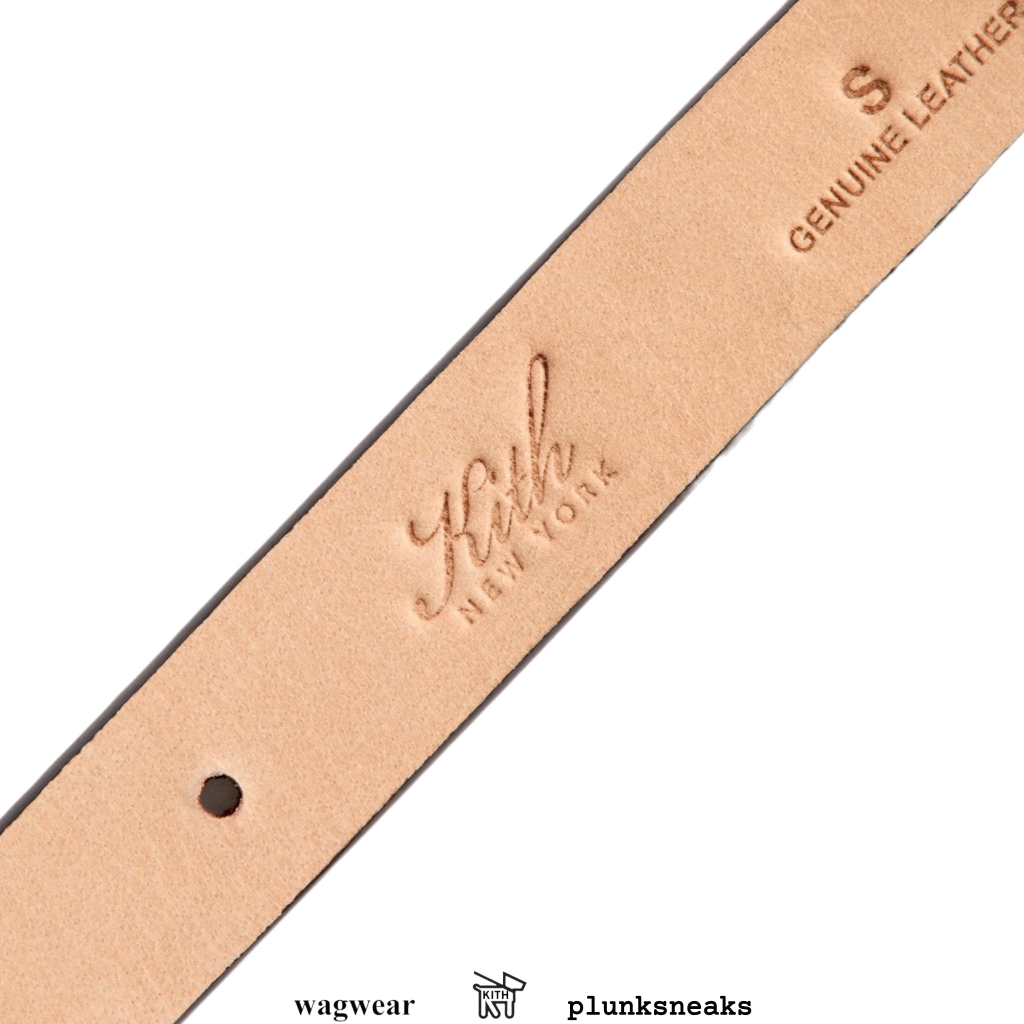 Kith for wagwear Monogram Leather Dog Collar