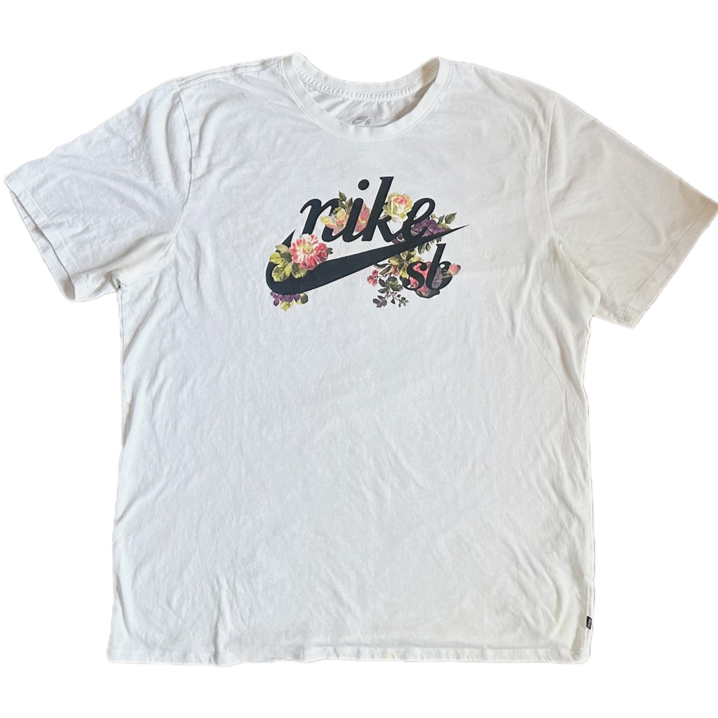 Nike SB Rose Pack Floral Shirt White 2021 (USED)