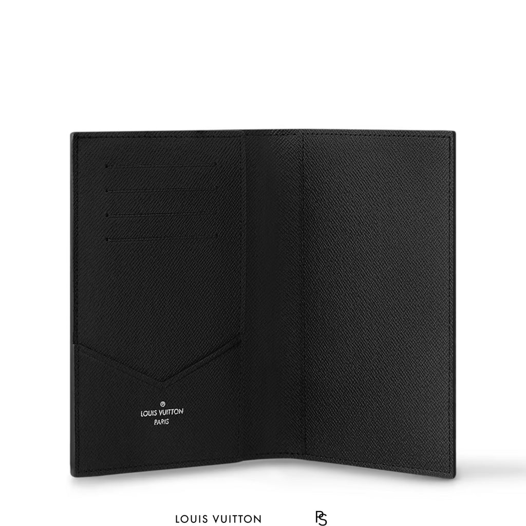 Louis Vuitton Monogram Eclipse Passport Cover 2017 (USED)