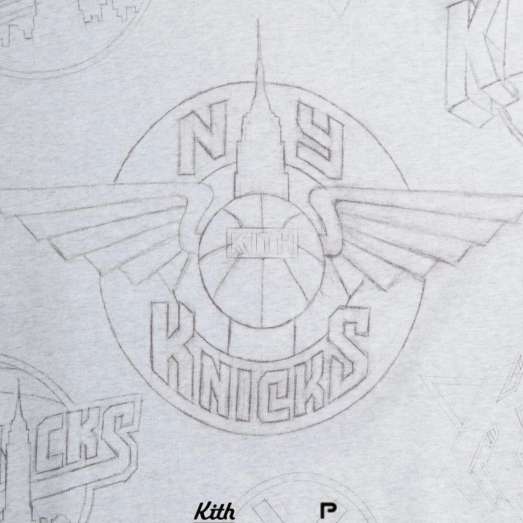 Kith for the New York Knicks Sketched Nelson Crewneck 2024