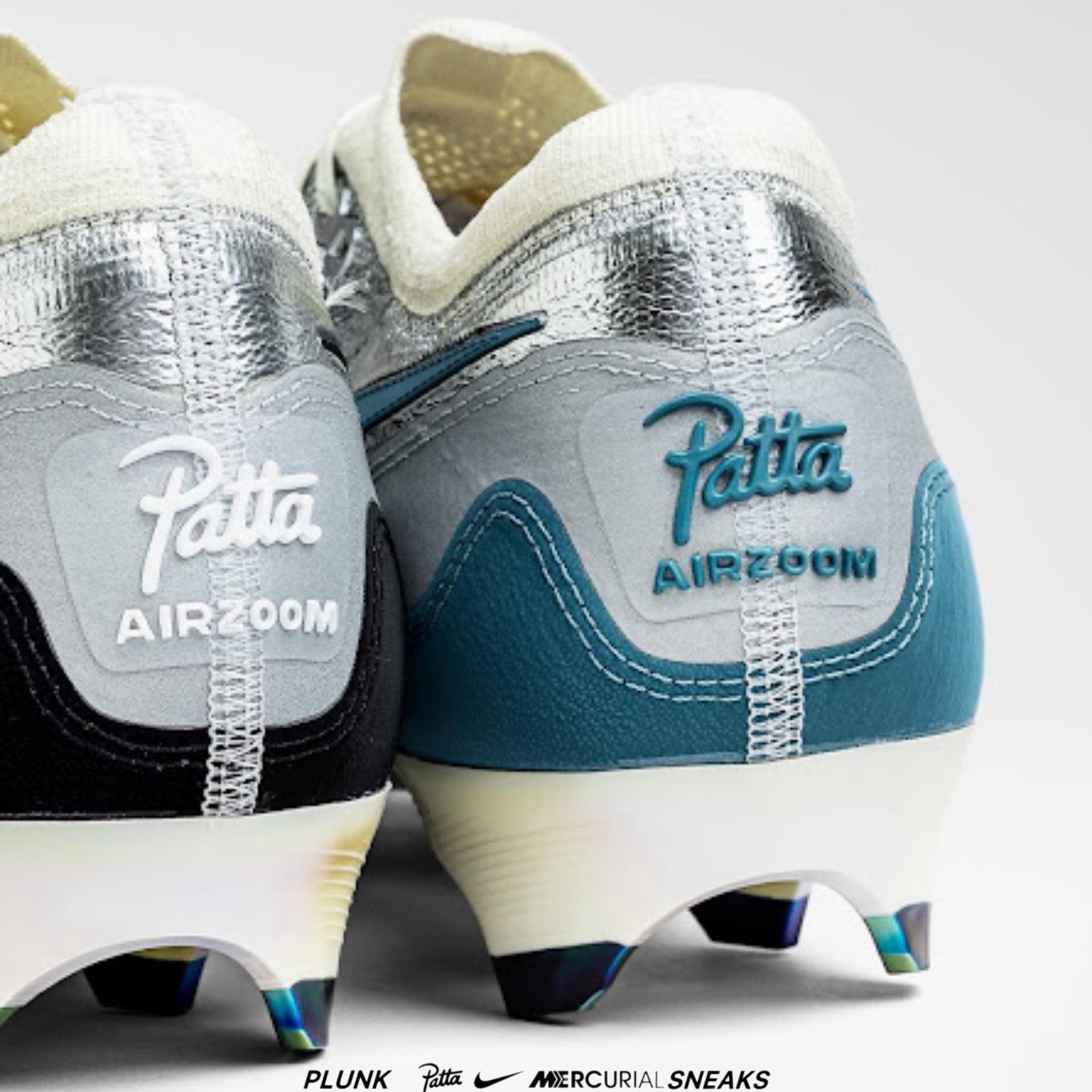 Patta x Nike Mercurial Vapor 16 Elite Chrome Black White