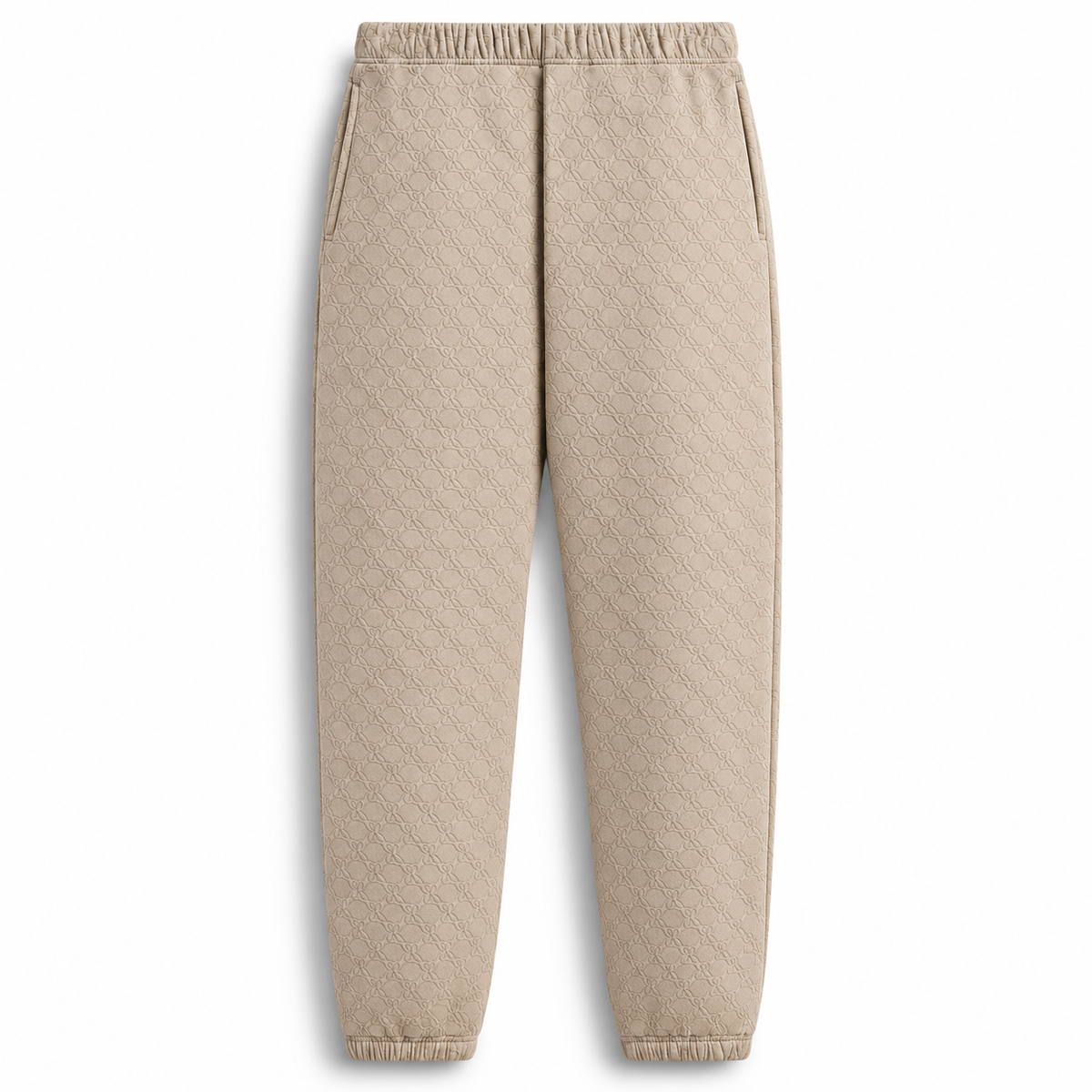 Kith Bonded Fleece Monogram Nelson Sweatpant Sandy Heather 2024
