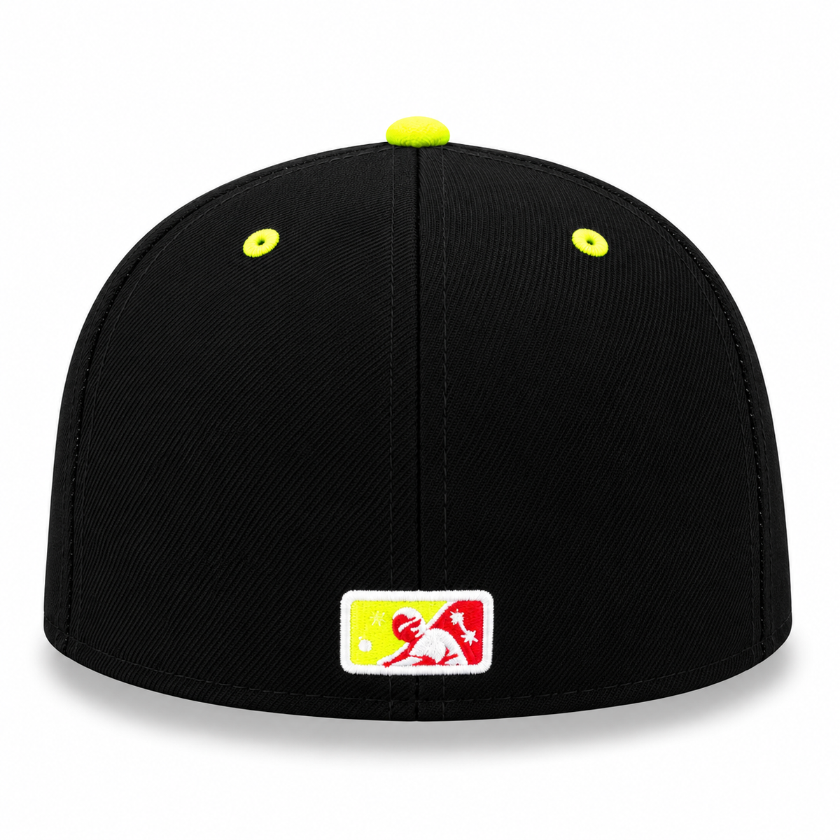 New Era MiLB Columbia Fireflies Chicharrones de Columbia 59FIFTY Fitted Hat Black Neon 2022
