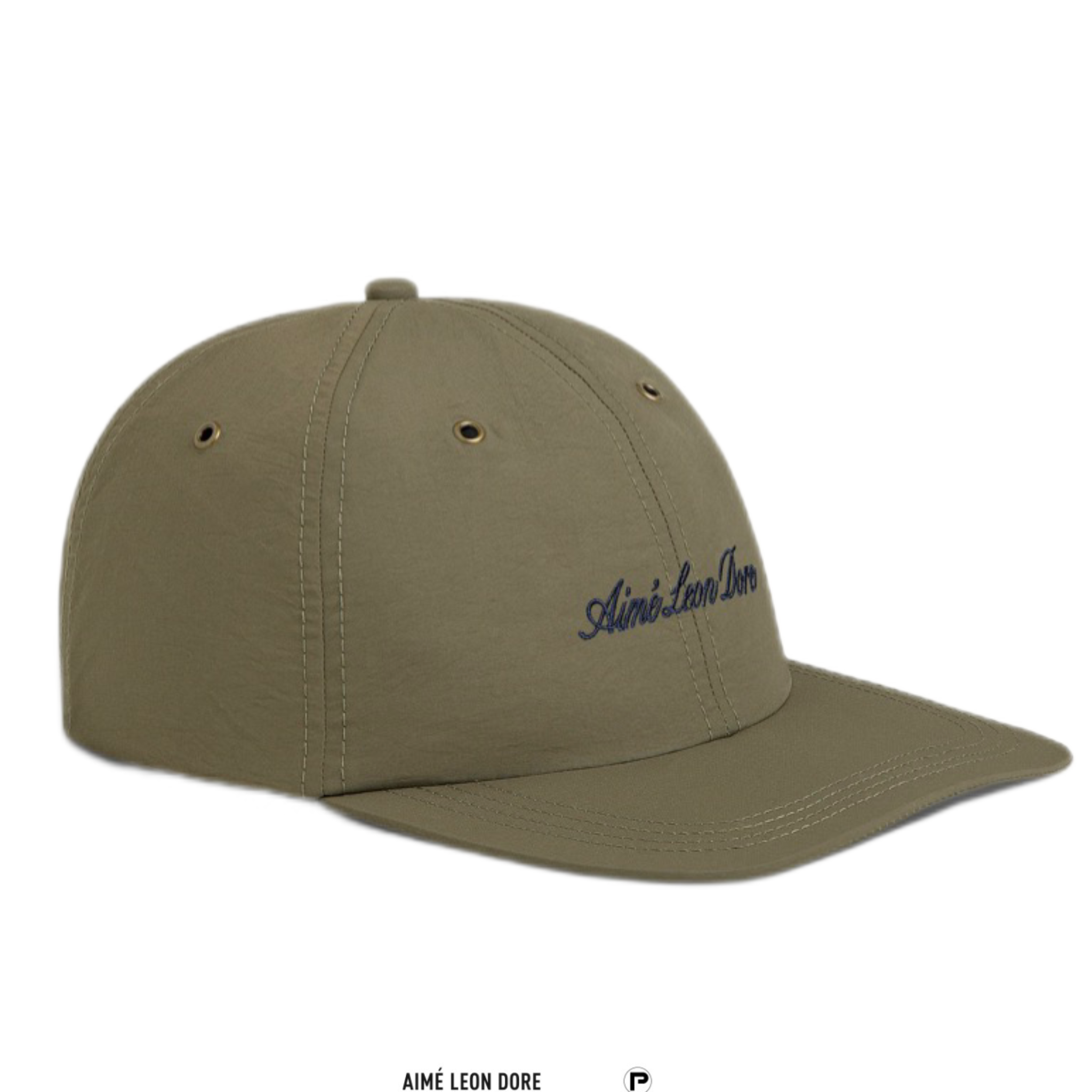 Aimé Leon Dore Nylon Script Sport Hat Kalamata Green