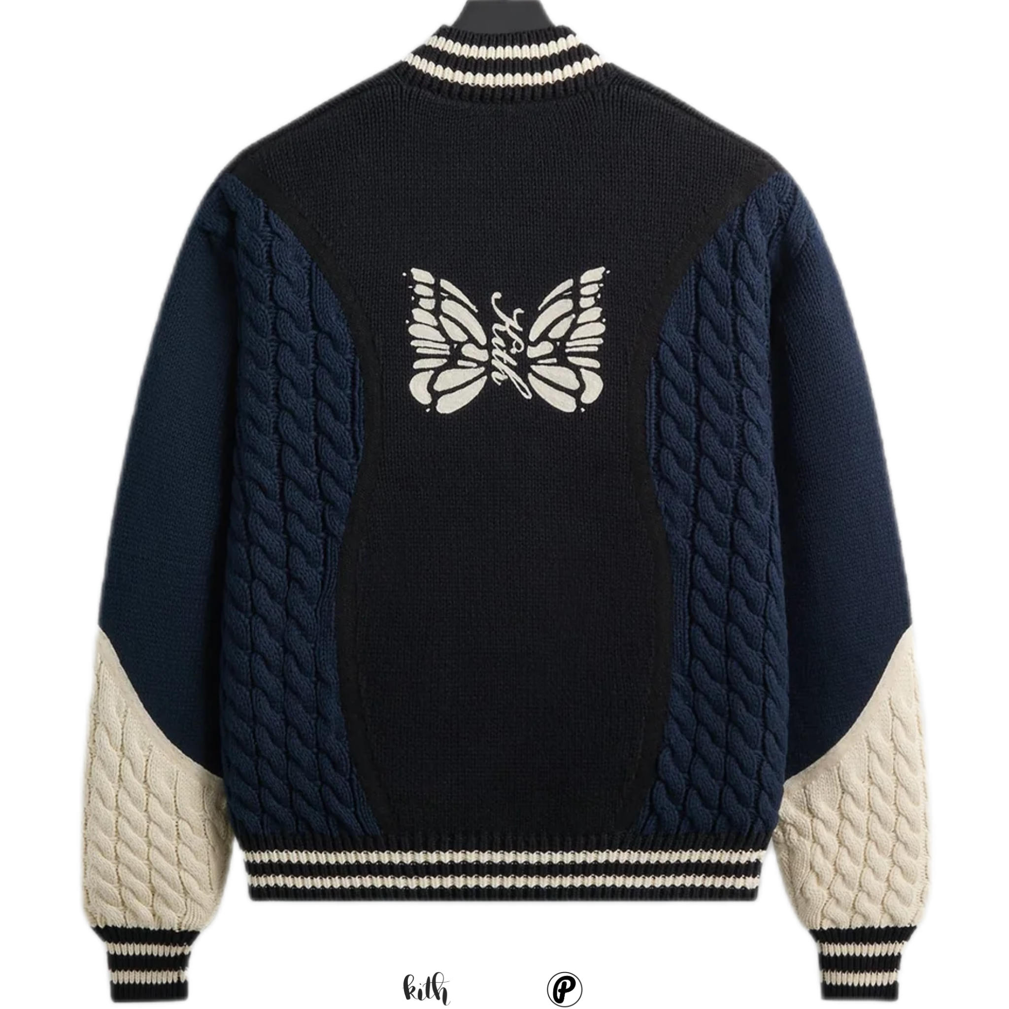 Kith for Needles Wyona Full Zip Sweater Black 2026