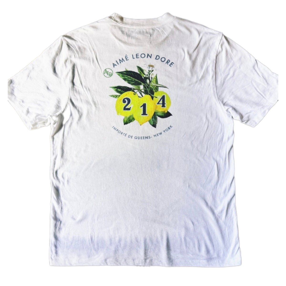 Aimé Leon Dore Mulberry 214 Lemon Tee White 2021 (USED)