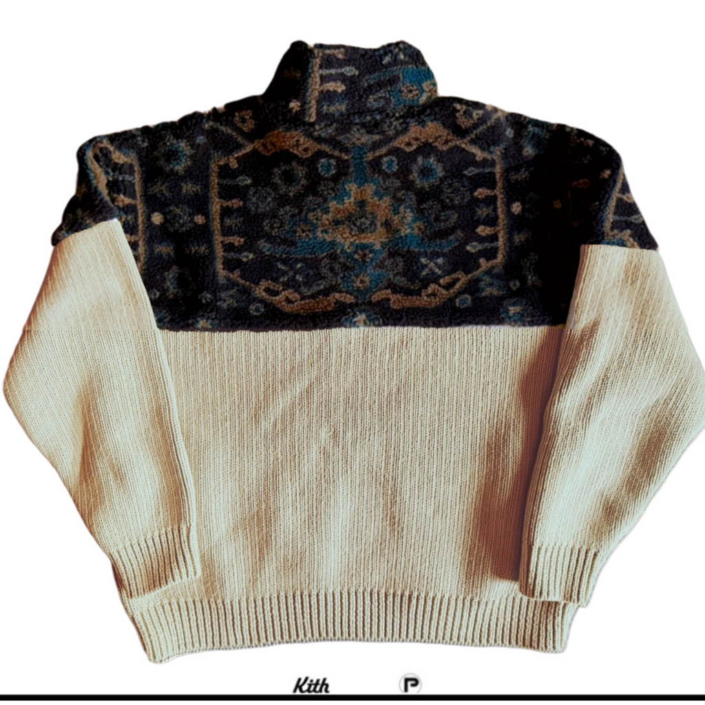 Kith Sebastian Quarter Zip Sweater Sandy Heather 2023 (New-)