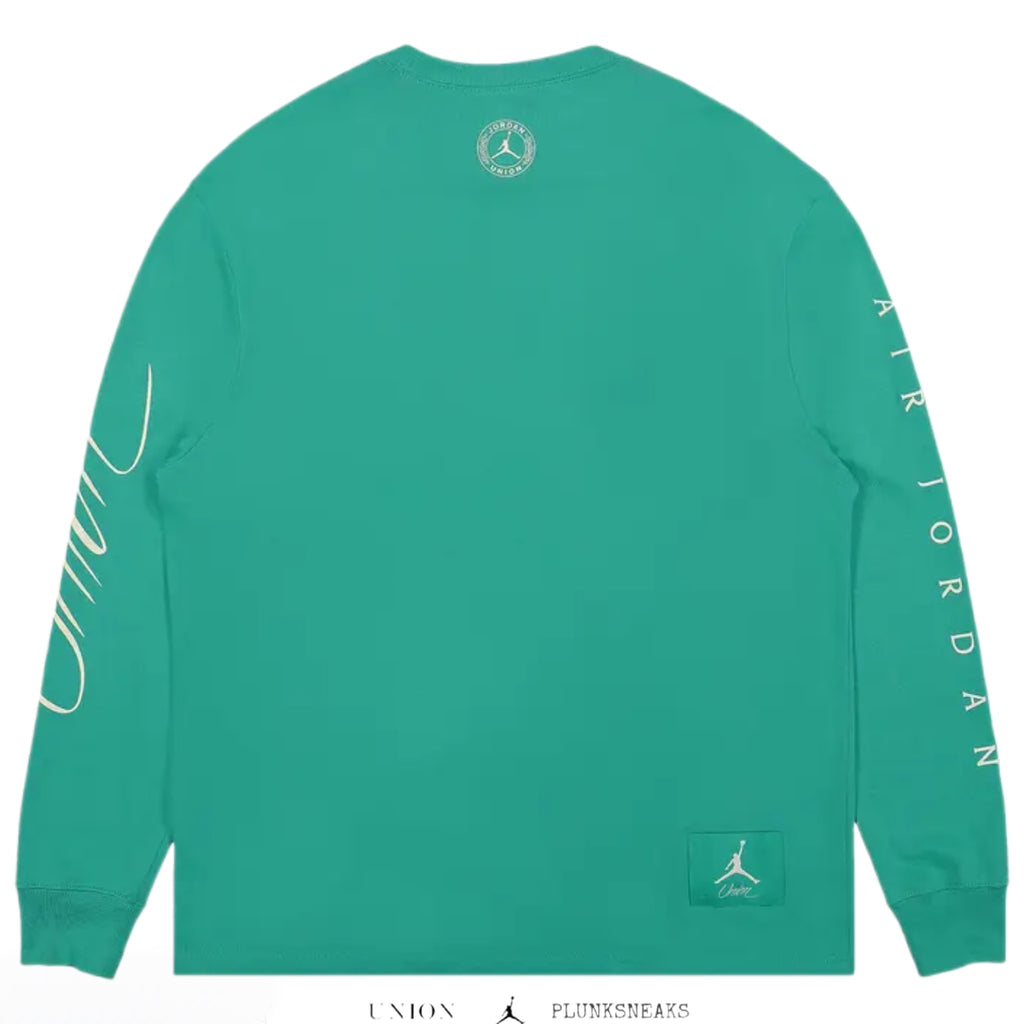 Air Jordan 1 KO x Union LA Long-Sleeve Tee Kinetic Green/Coconut Milk (USED)