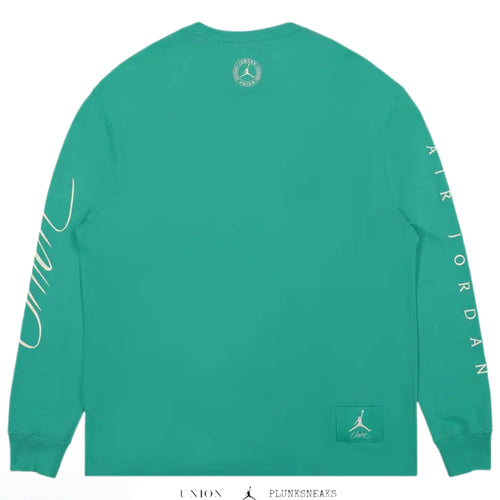 Air Jordan 1 KO x Union LA Long-Sleeve Tee Kinetic Green/Coconut Milk (USED)