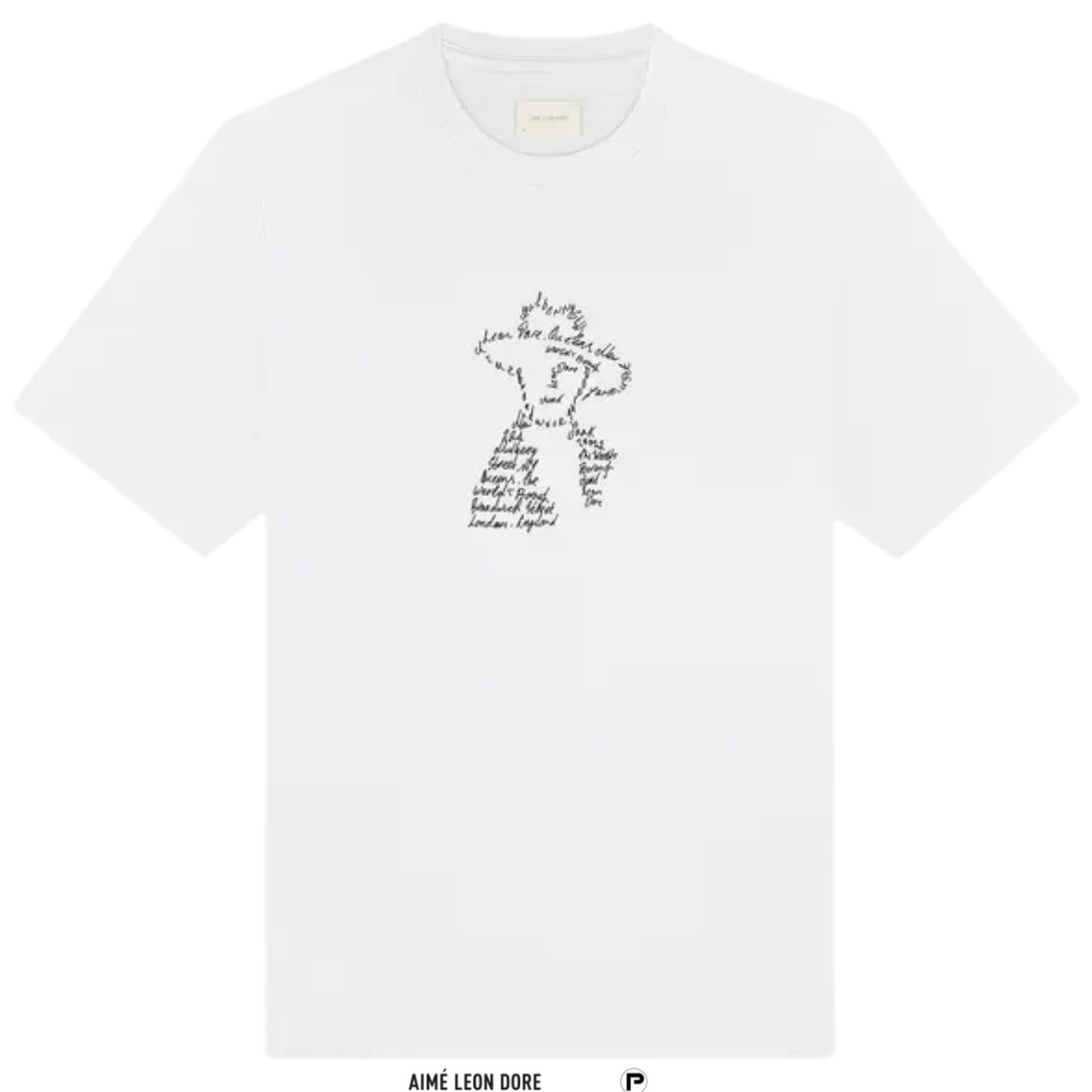 Aimé Leon Dore Script Portrait Tee Bright White 2025 (USED)