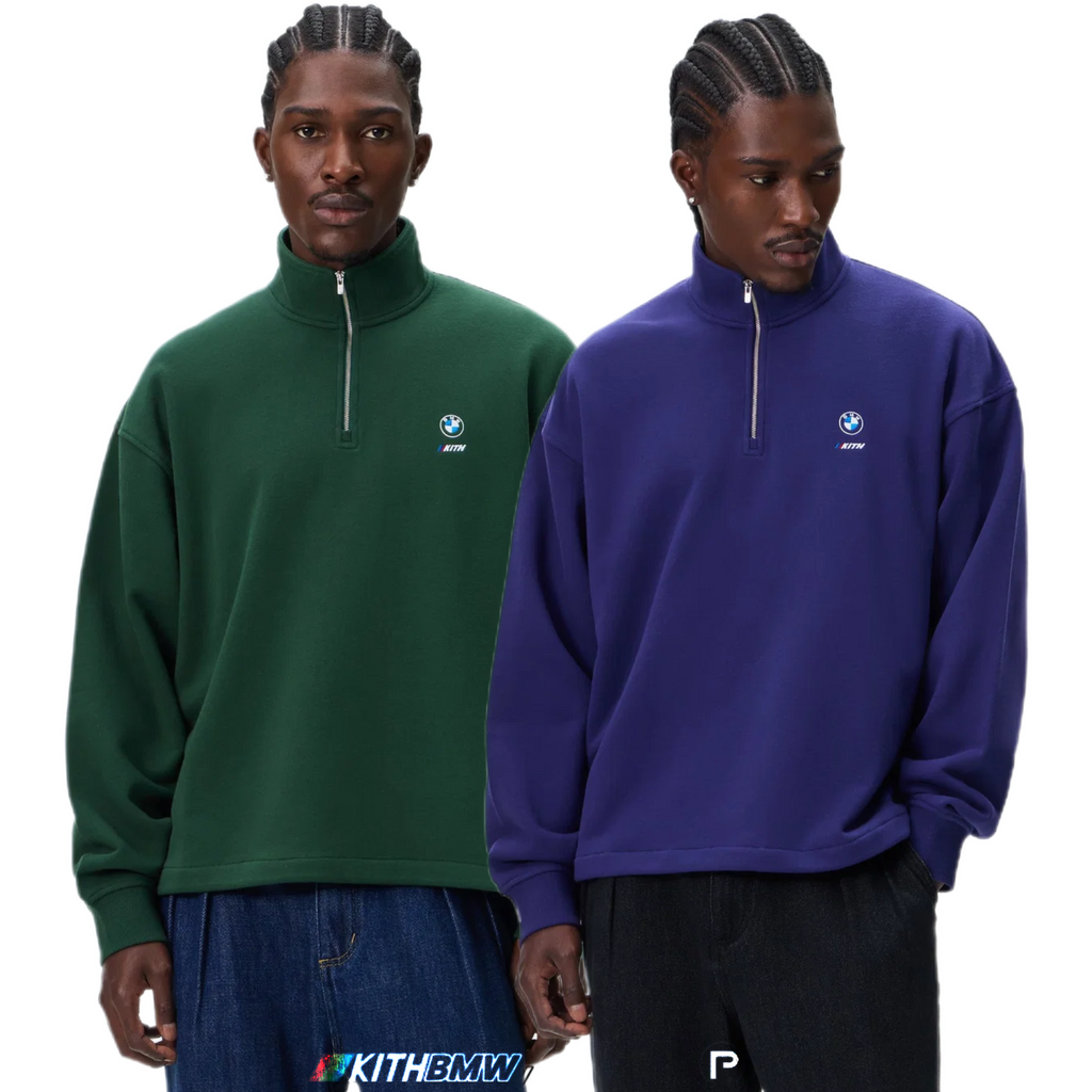 Kith for BMW Nelson Quarter Zip Pullover Techno Violet
