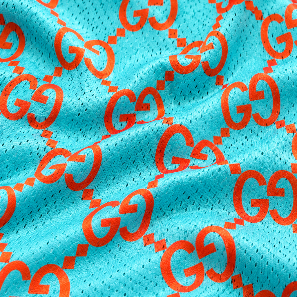 Bravest Studios Gucci-Inspired Mesh Monogram Shorts Miami 2021 (USED)