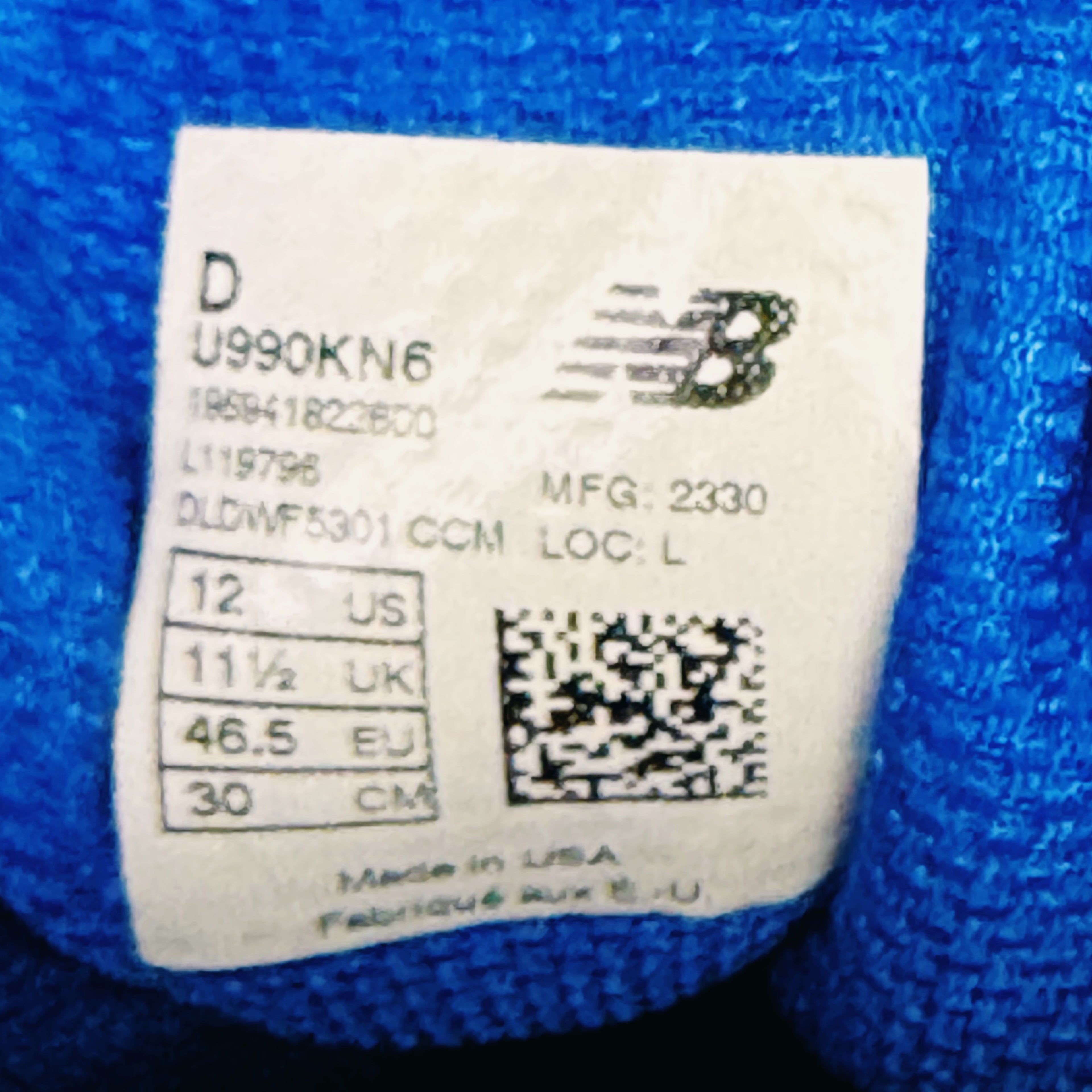 Kith New Balance 990v6 MiUSA Madison Square Garden Knicks 2023 (USED)