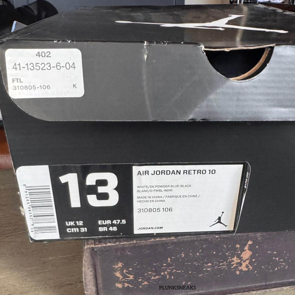 Air Jordan 10 UNC Powder Blue 2014 (USED)
