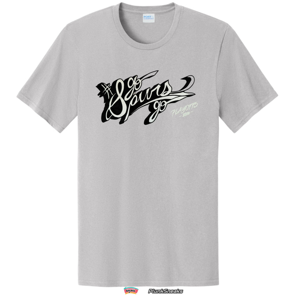 San Antonio Spurs Go Spurs Go Hashtag Playoff Tee 2016 (USED)