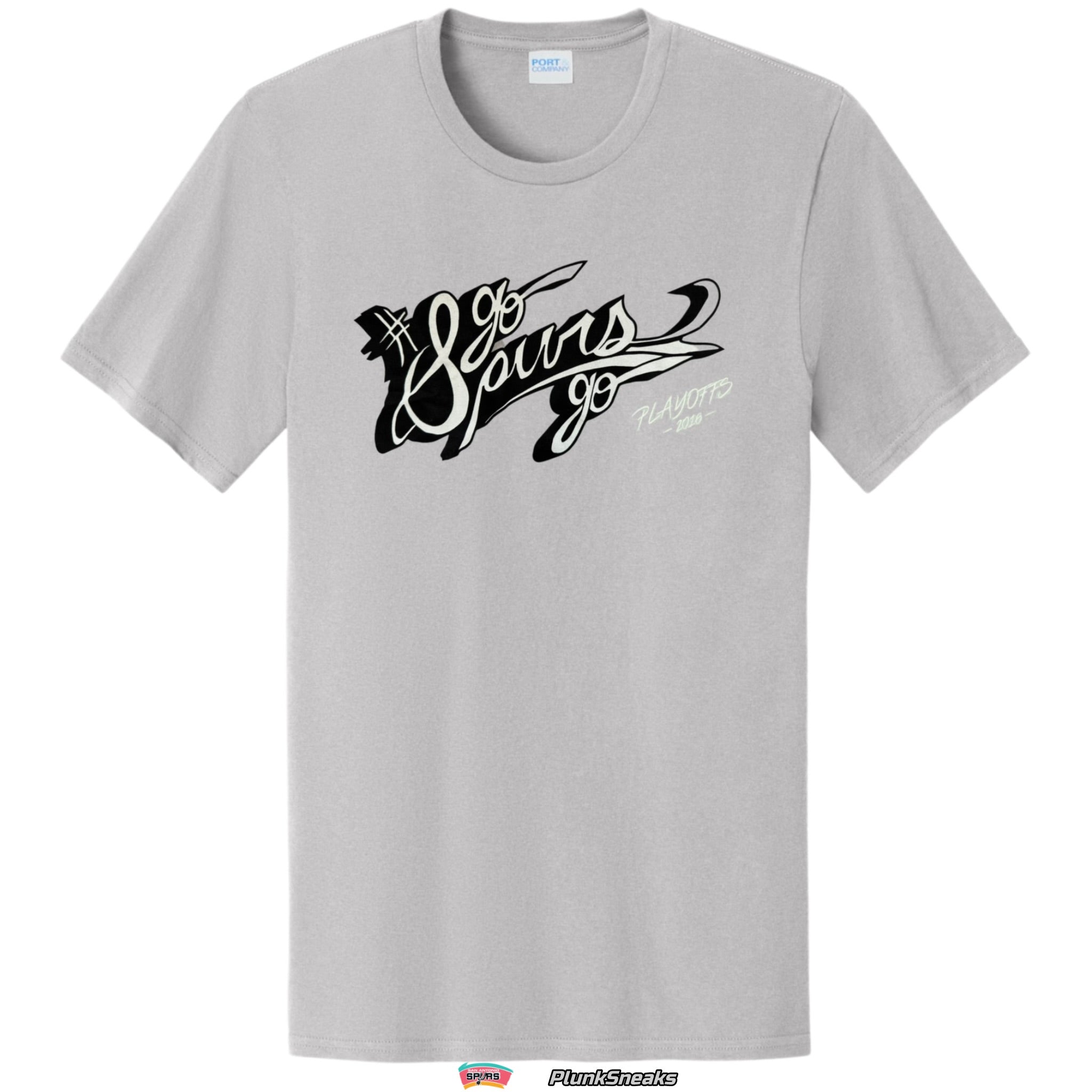 San Antonio Spurs Go Spurs Go Hashtag Playoff Tee 2016 (USED)