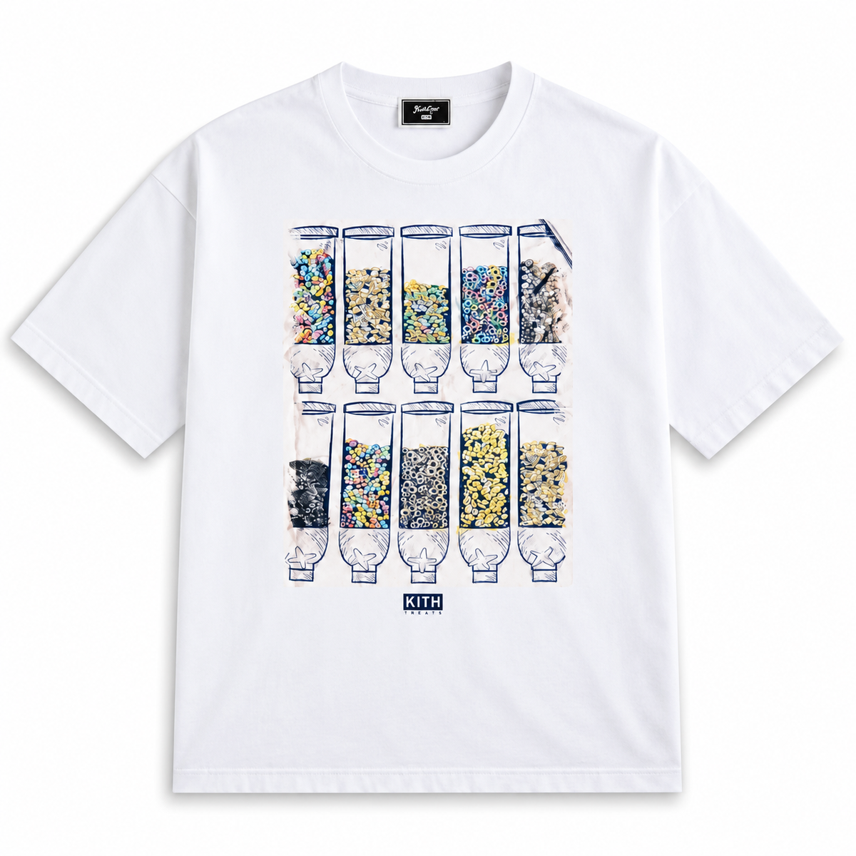 Kith Treats Cereal Dispenser Tee White | Store Exclusive 2025