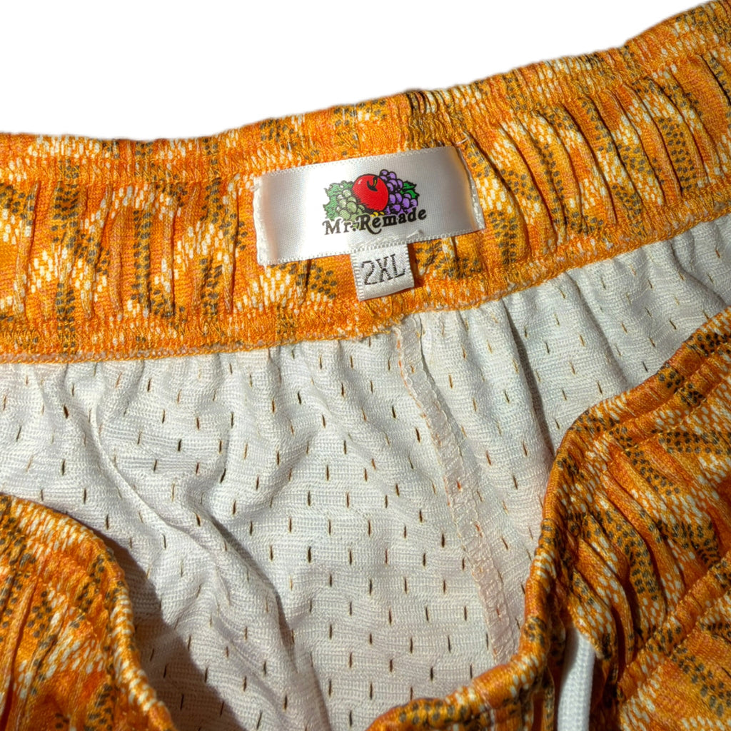 Mr Remade Goyard-Inspired Mesh Monogram Shorts Golden Yellow 2021 (USED)
