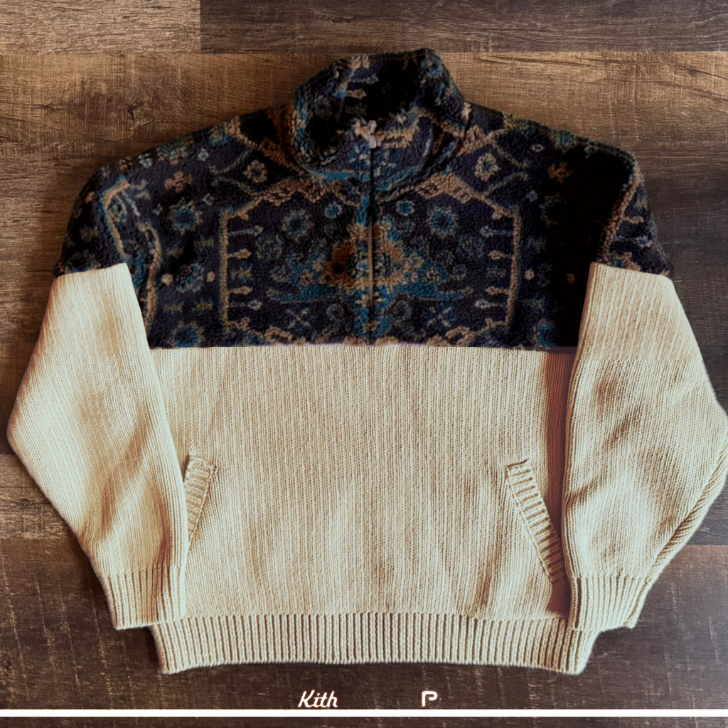 Kith Sebastian Quarter Zip Sweater Sandy Heather 2023 (New-)