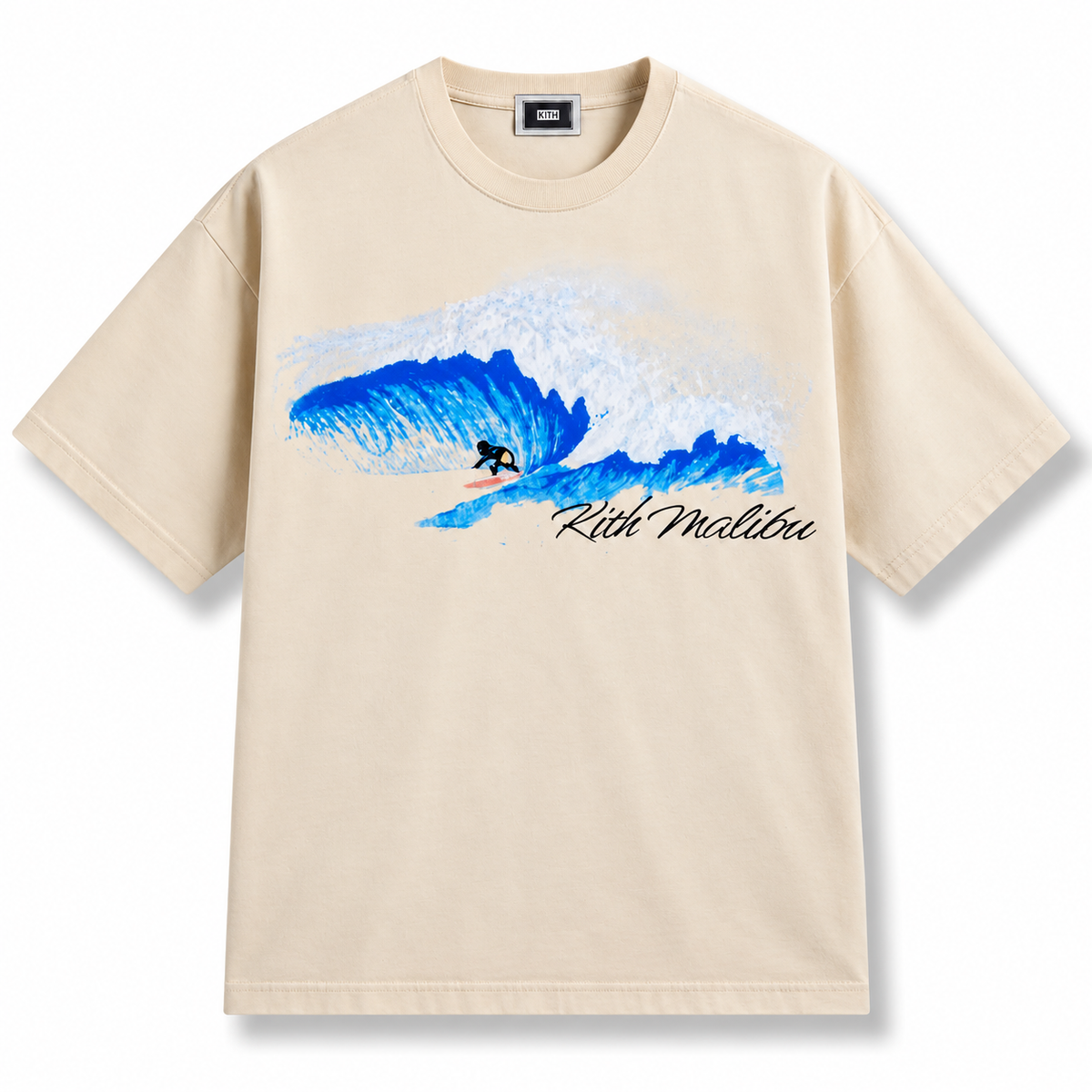 Kith Malibu Surf Vintage Tee Sandrift | Store Exclusive 2024