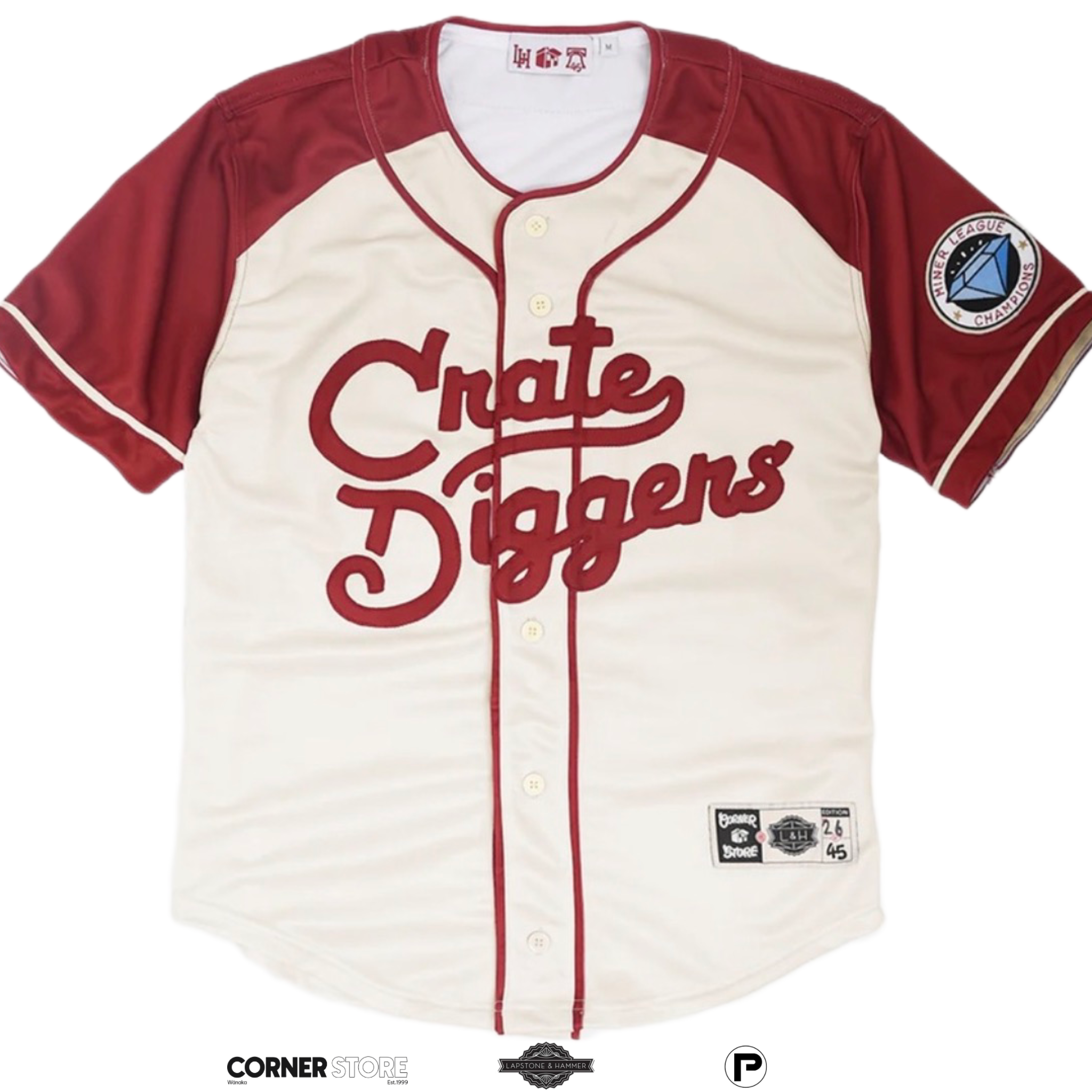 Lapstone & Hammer x Corner Store Crate Diggers Philly Baseball Jersey