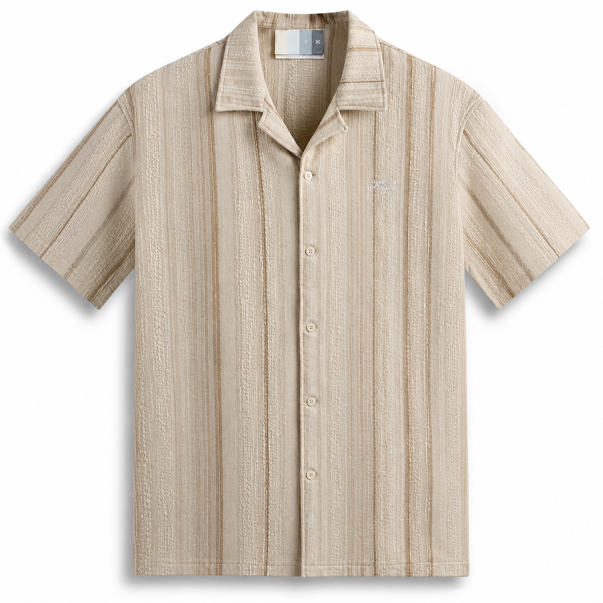 Kith Multi Stitch Thompson Camp Collared Shirt 2023 (USED)
